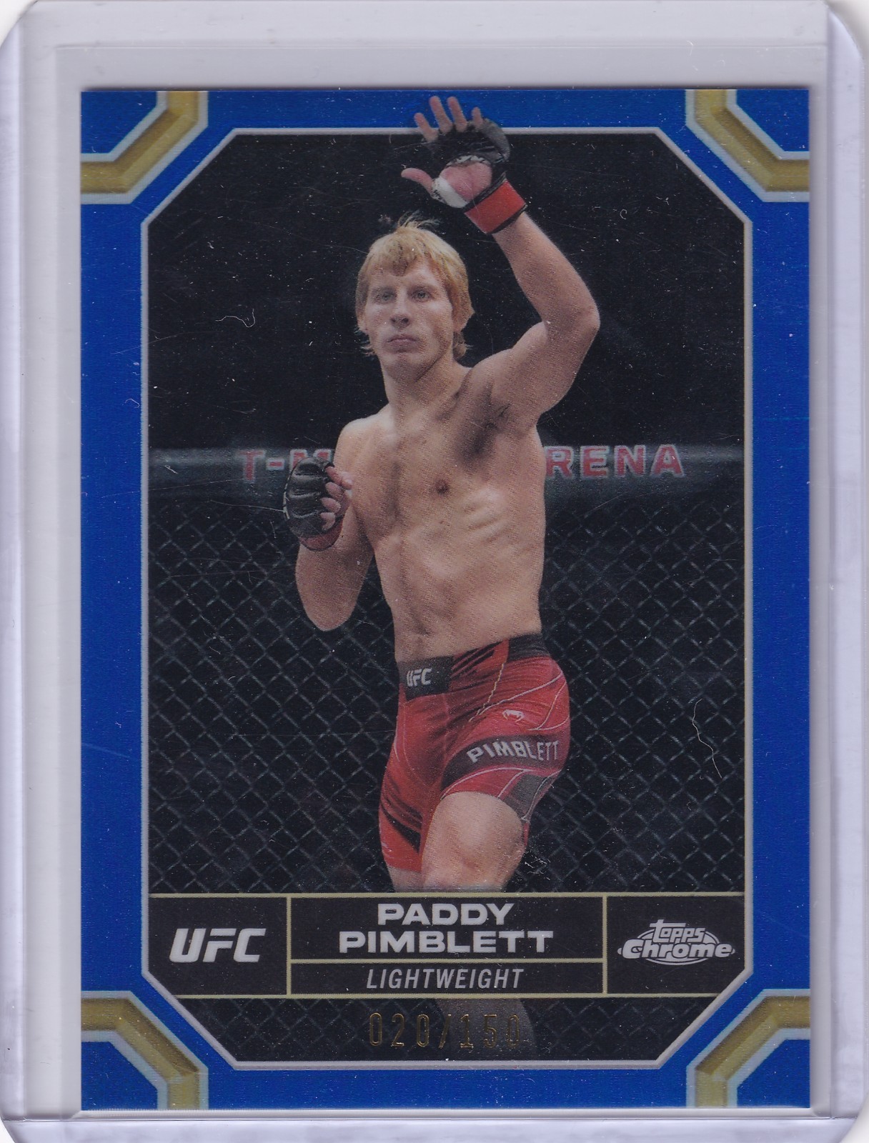 Paddy Pimblett Blue Refractor /150 - Topps Chrome 2024 UFC #151
