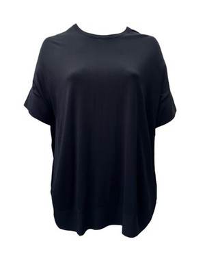 Marina Rinaldi Damen Schwarzer Abaca Pullover Größe L NWT