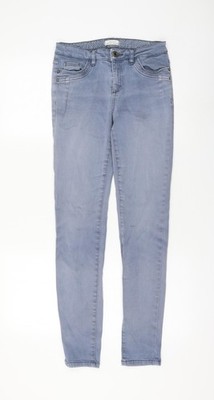 Espirit Damen blau Baumwolle Skinny Jeans Größe 8 L29 normaler Reißverschluss