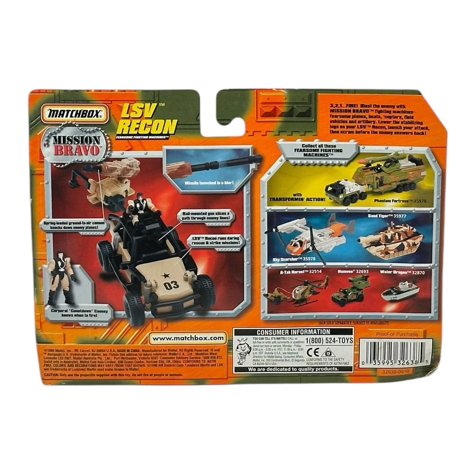 1998 MATCHBOX MISSION BRAVO LSV RECON VEHICLE - Image 3 of 3