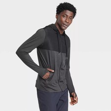 Men's Soft Stretch Hooded Full Zip Top - All In Motion