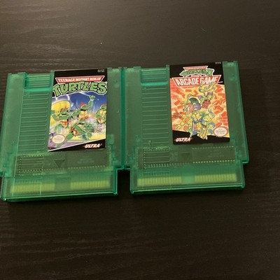 Nintendo NES Lot of 2 TMNT + TMNT II The Arcade Game Ultra NTSC-U/C