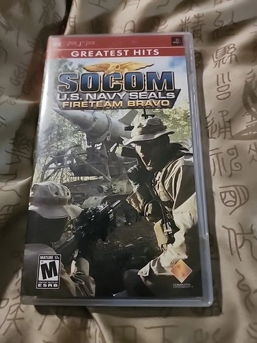 Socom US Navy Seals Fireteam Bravo (Sony PSP, 2005) Tested Working