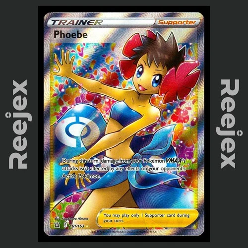 Phoebe - 161/163 - Ultra Rare - Battle Styles - Pokemon Card - NM/M
