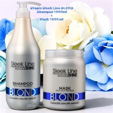 STAPIZ Sleek Line BLOND Shampoo 1000ml & Mask 1000ml