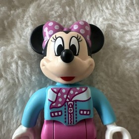 Lego Duplo Disney Minnie Mouse Minifigure Aviator Jacket Pink Legs Scarf