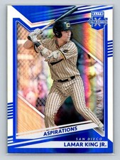 2022 Panini Elite Extra Edition #120 Lamar King Jr. Aspirations Blue #/349