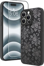 AIGOMARA Magnetic Case for iPhone 15 Pro 6.1 with Screen Protection 