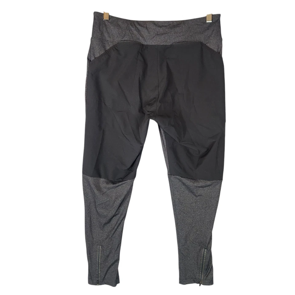 Title Nine Leggings Para Mujer L Jaspeado Negro Ascenso 2.0 Bolsillos Senderismo Escalada Foto 2 de 4