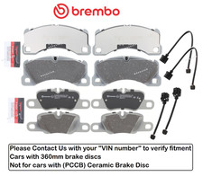 Front Rear Brake Pad Oes Ceramic Sensor For Porsche Panamera 360mmvinreqd