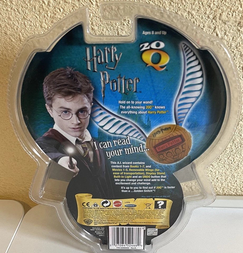 Harry Potter 20 Preguntas 20Q Snitch Dorado Puedo Leer Tu Mente Radica Juego NUEVO Foto 2 de 2