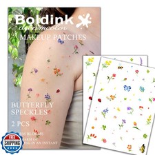Boldink 2pcs Makeup Patches,Face Makeup Patches,Beauty Face Makeup,Butterfly