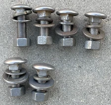 FORD FAIRLANE FRONT BUMPER BRACKET NUTS BOLTS ROUND FLAT WASHER 1957 57 OEM #1