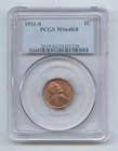 1931-S Lincoln Wheat Cent, Key Date, PCGS MS-64 RB, Red and Brown, Mostly Red