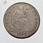 USA Coin  1858-O Seated Half Dollar Partial Liberty VG     (fjk)