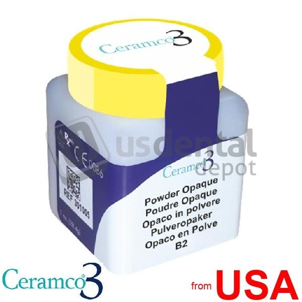 CERAMCO-3 Powder Opaque B1 1oz. Bottle ( #301013 ) Ce3 porcelain 301013
