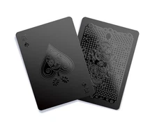 Gent Supply Black Waterproof Plastic Playing Cards - Day of The Dead