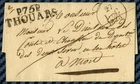 Letter from THOUARS for NIORT (Deux-Sèvres) - 1828 / price 90 € - Ind.12 Pothion