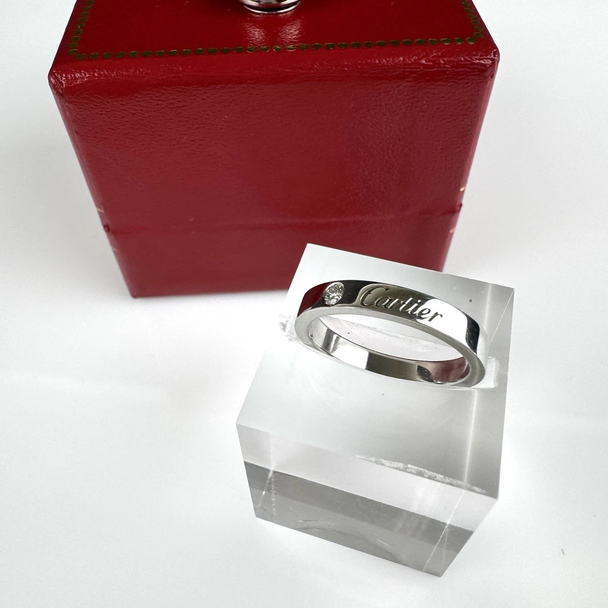 Cartier Diamond Platinum Fine Rings Ring 950 Metal Purity for sale