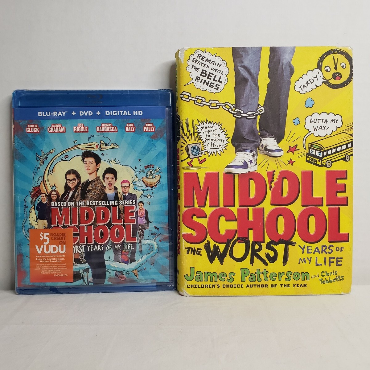 Middle School The Worst Years Of My Movie And Book Bluray + DVD