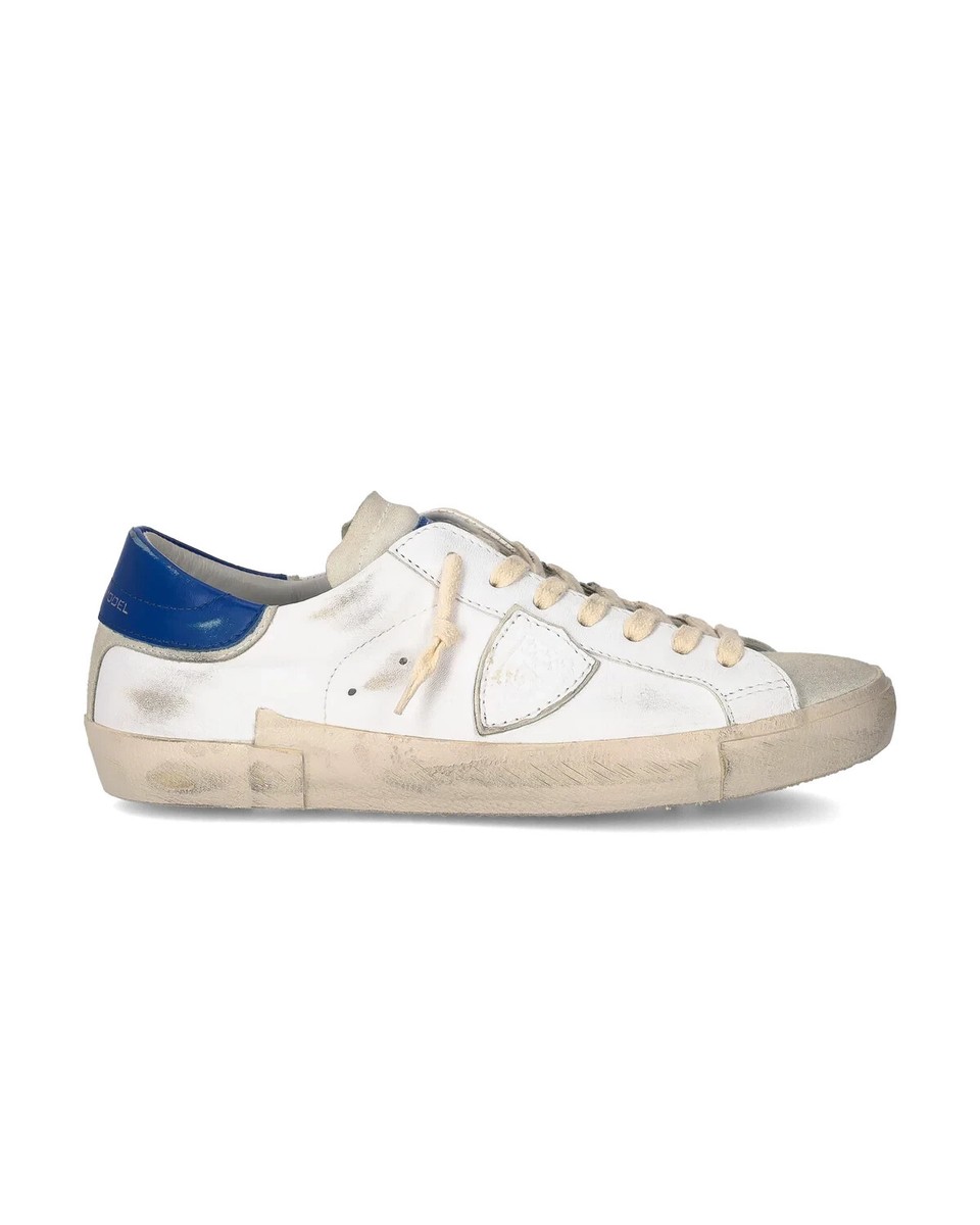スニーカー Philippe Model Prsx Sneakers Philippe Model Paris Prsx White Leather Sneakers With Suede