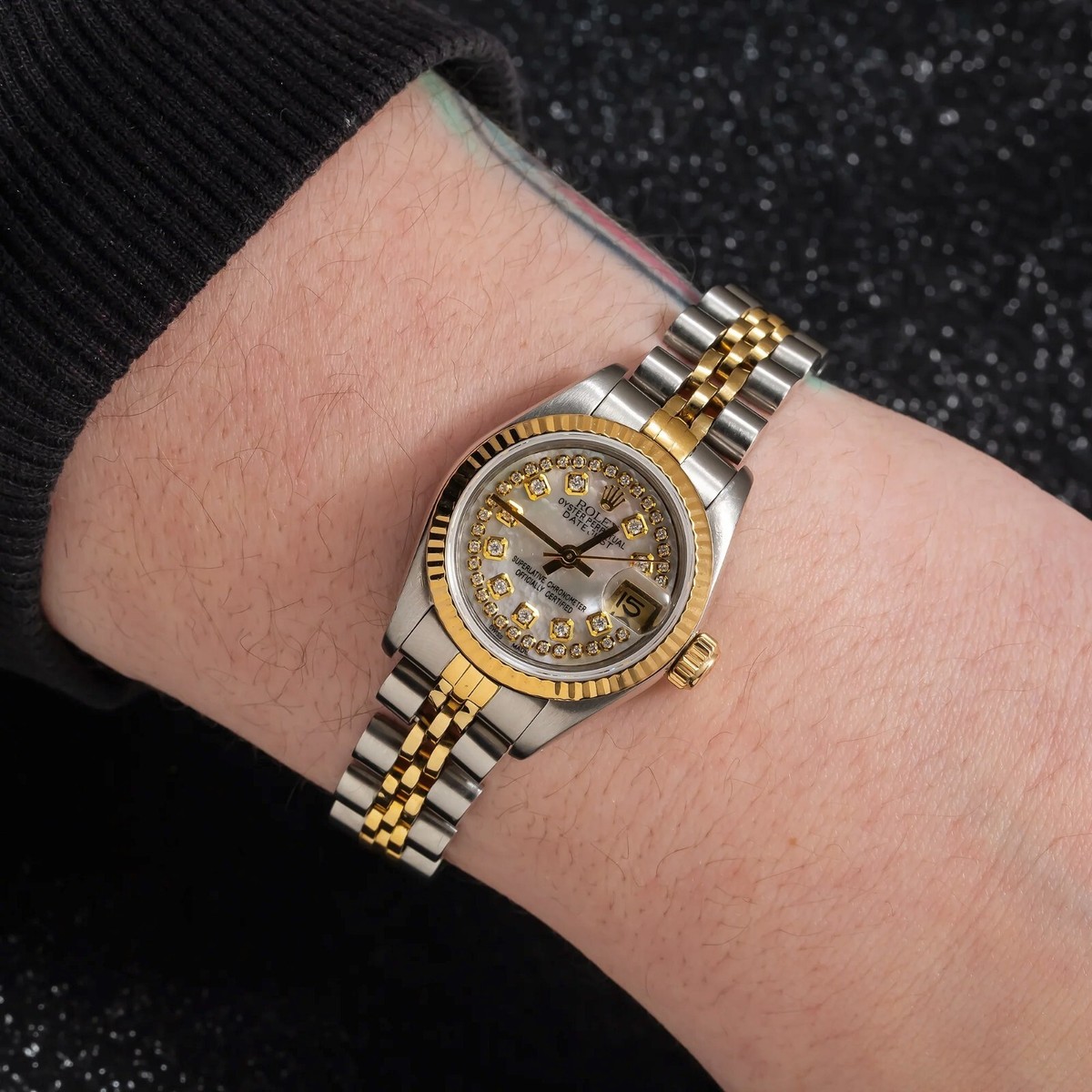 Rolex Datejust 6917 26mm String Dial Two-Tone Jubilee