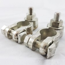 Car Battery Terminals Heavy Duty Stud Type 8mm Cable Positive Negative Van 