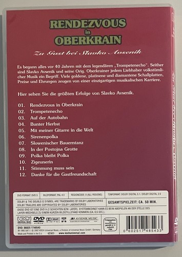 Rendezvous in Oberkrain - Zu Gast bei Slavko Avsenik - DVD Rarität Trompetenecho - Bild 2 von 3