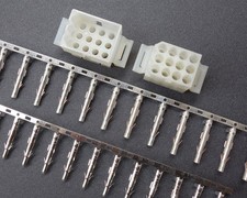 1 Kit 12 Pin Way Circuit Male Female Connector For Molex 0.093" .093" Pins Plug