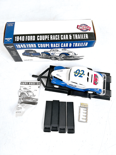 ERTL WIX 1940 Ford Coupe Race Car & Trailer & 1951 Ford F-1 Truck Bank Set NEW!! - Picture 3 of 8
