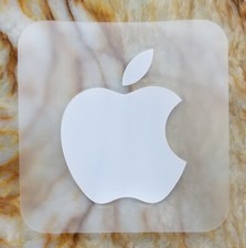 Apple 2.75" Sticker Decal White New iPhone iPad MacBook Logo Mint Mac AUTHENTIC
