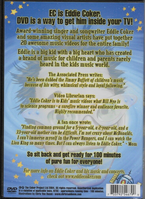 EC on DVD Eddie Coker out of This World Music Videos for Kids for
