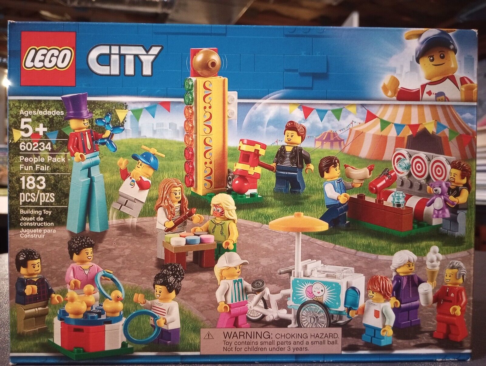 Lego City 60234 People Pack Fun Fair 183pcs 14 Minifigures New Sealed 2019