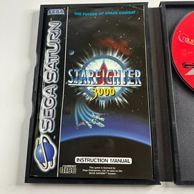 Star Fighter 3000 (Sega Saturn, 1996 PAL) Complete With Manual **Mint DISC**