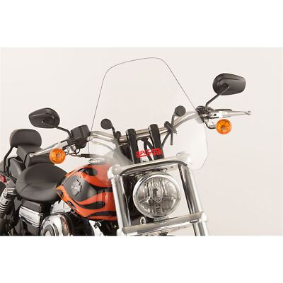 Slipstreamer S-06 Spitfire Windshield Clear with Black Hardware 7/8'' & 1'' S-06-C