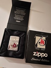 ZIPPO LIGHTER 75th ANNIVERSARY LIMITED EDITION SWAROVSKI CRYSTAL