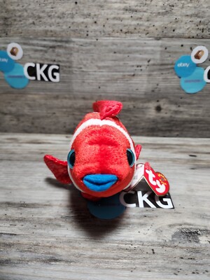 Ty Beanie Baby Jester the Clown Fish DOB September 30, 2000 MWMT