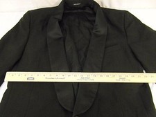Mens Vito Rufolo Black 46 One Button Classic Dress Tuxedo Tux Sport Coat