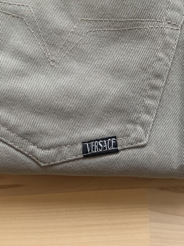 Versace Jeans Couture Talla 35 Hombre Vintage Colores Oliva 100% Algodón - Imagen 11 de 24