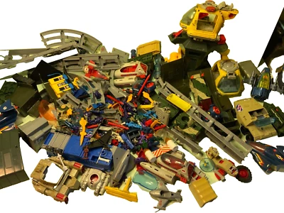 bluebird manta force space toys bundle figures & vehicles & track copter toys ! - Image 1 of 4
