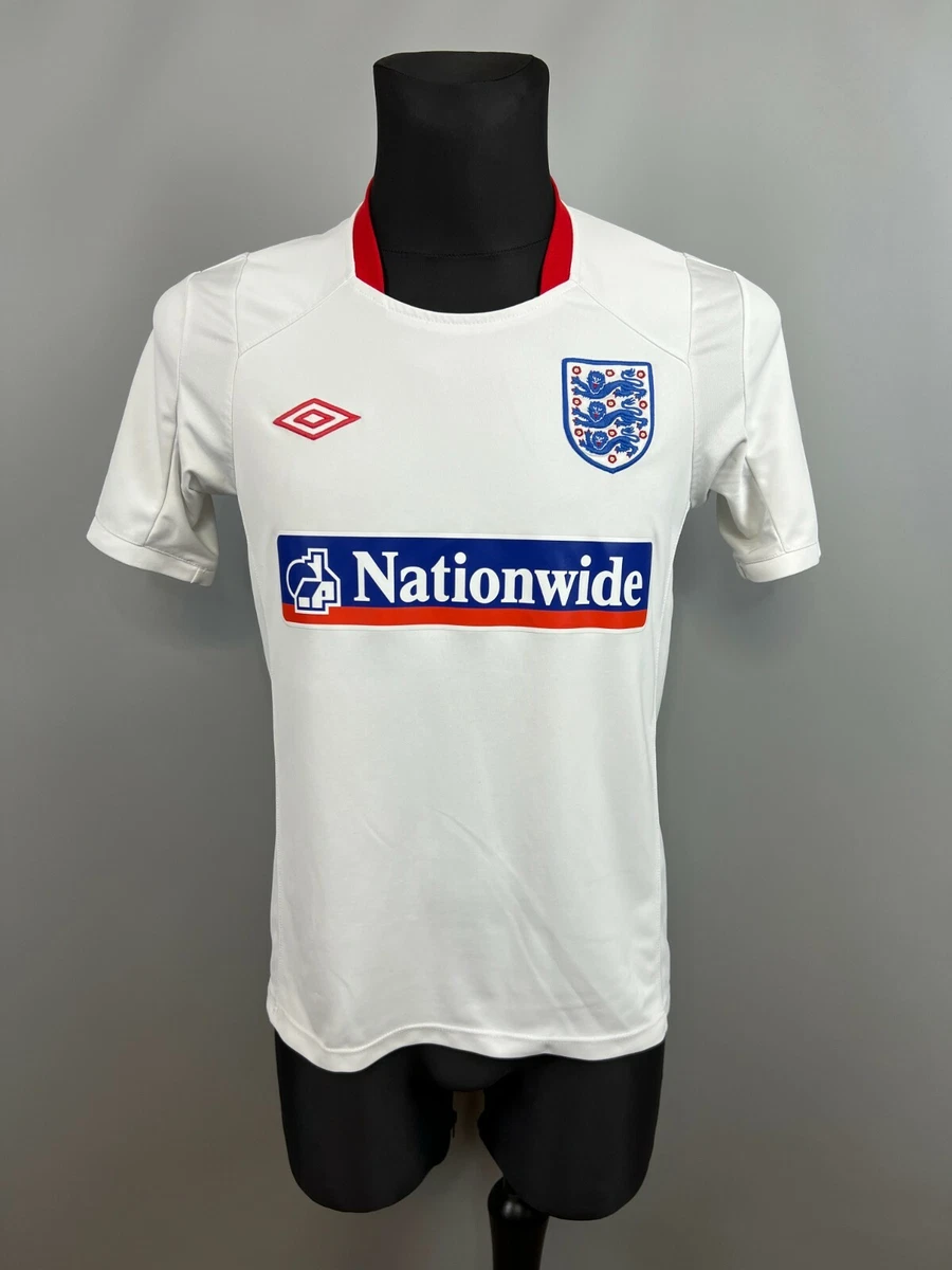 ENGLAND 2010 TRAINING SHIRT NATIONWIDE FOOTBALL SOCCER JERSEY UMBRO MENS  SIZE S