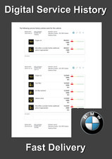 BMW Digital Service History Record - Emailed To You
