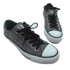 Converse All Star Madison Women Gray Black Sneaker Shoe Size 8M Pre Owned