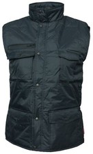 Image of Men's 6 Pocket Navy Bodywarmer Workguard Padded Gilet Body Warmer All Weather