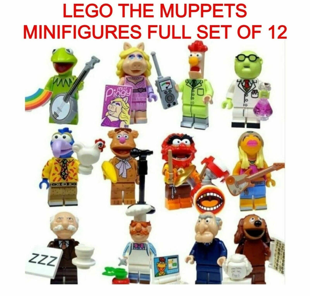 ✓✓Lego The Muppets Series Minifigures 71033 Complete Set of 12