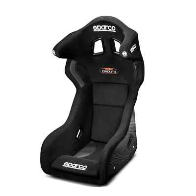 Sparco 01062KIT8011INR Circuit II Seat Cover Kit Black Fabric (QRT)