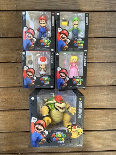 SUPER MARIO BROS MOVIE 2023 Set Mario/Luigi/Toad/Bowser FIGURE SEALED NEW Jakk - 第 1/11 張圖片