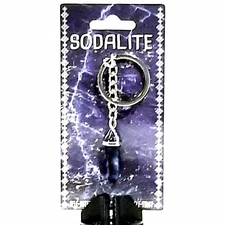 Sodalite Crystal and Keyring 