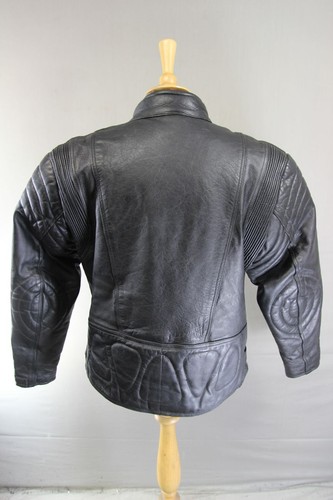 AKITO CLASSIC BLACK LEATHER BIKER JACKET 40-42 INCH CHEST - Picture 5 of 11
