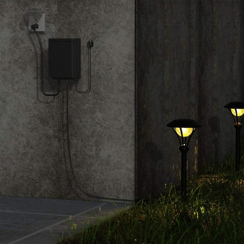 Low Voltage Transformer with Sensor Photo Cell Landscape Lighting - Picture 50 of 50